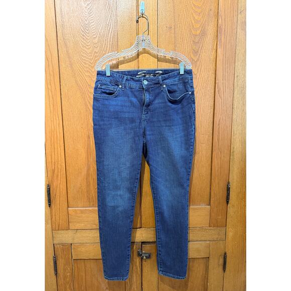 Seven7 Booty Shaper High Rise Jegging Jeans Dark Wash Size 12 - Picture 1 of 7